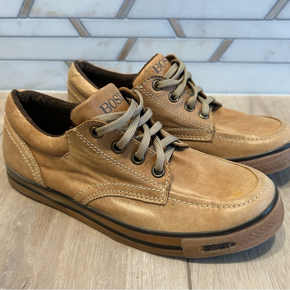 BOSI Leather Columbia Size 36 = 5.5/6 Honey Tan Brown Casual Shoes